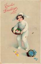 c1910 Child  Eggs Gel Germany Easter P162 picture