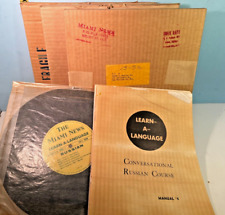 1958 The Miami News Learn-A-Language Conversational Russian 33-1/3 LPS (3) picture