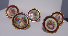 Lot of 5 Vintage French Limoges Miniature Courting Couple Pre-owned picture