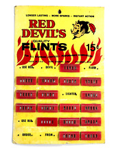 vtg 50s 60s Red Devil Flints Advertising Store Display COOL demon satan  picture