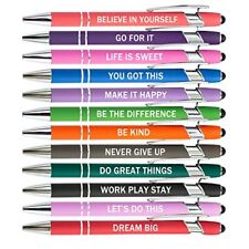 PASISIBICK 12 Pieces Motivational Inspirational Quotes Snarky Screen Touch St... picture