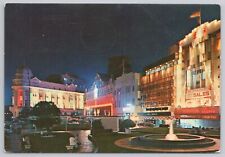 Postcard Night Scene of Raffles Palace Singapore picture