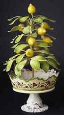 Vintage Italian tole lemon tree topiary picture