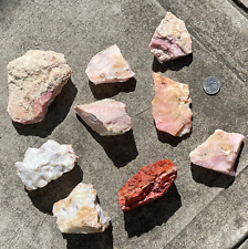 US SALE SEE VIDEO 2.4Lbs Pounds PINK OPAL/RED OPAL/WHITE GRAPE PURPLE OPAL ROUGH picture