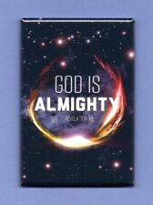 GOD IS ALMIGHTY *2X3 FRIDGE MAGNET* INSPIRATIONAL SCRIPTURE BIBLE THEOLOGY 871 picture