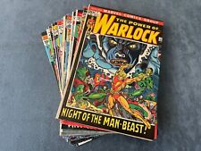 Warlock #1-15 1972 Marvel Comic Book Lot Bronze Age Complete Run Mid Low Grades picture