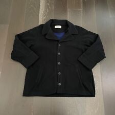 Disneyland Jacket Adult Large Black Button Up Fleece Cast Member Coat Outdoor picture