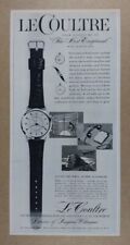 1957 Le Coultre Wrist Alarm Automatic Watch vintage print Ad picture