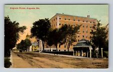 Augusta ME-Maine, Panoramic View Augusta House, Antique Vintage Postcard picture