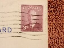 Canadian 3 Cent Stamp On Postcard Showing Niagara Falls picture