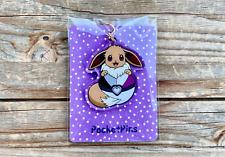 Pride Eevee LGBT+ Ace Asexual - 2 Inch Acrylic Keychain Charm picture