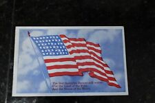 Vintage Postcard American Flag With 48 Stars Unposted picture