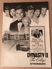 1985 Dynasty II The Colbys Charlton Heston vintage print ad 80's advertisement picture