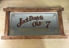 Vintage Jack Daniels Whiskey Old No. 7 CLEAN Mirror Bar Sign FAST SHIPPING picture