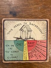 1943 Three Mountaineers Inc This Here’s Th’ Bathroom C’m on in novelty humor picture