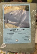 New Twin/Full Polyester Blanket 72x90 Made In USA. Sage Green New In Bag picture
