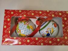 Dillards Trimmings Set Of 2 Ornaments Decoration of Vegetables Bulbs picture