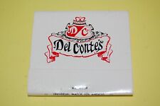 Del Conte's Restaurant in Torrance, CA Vintage Full Unstruck Embossed Matchbook picture