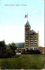 1910, RAILROADS, Illinois Central Depot, CHICAGO, Illinois Postcard picture
