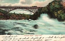 Vintage Postcard 1908 Whirlpool Rapids Waves Bridge Niagara Falls New York NY picture