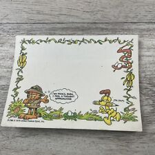 Vintage Garfield and Odie Notes Sticky Note Pad 1985 - 33 Pages Jim Davis picture