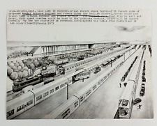 1973 English Channel Tunnel Artist Sketch French Side Paris Train VTG Photo picture