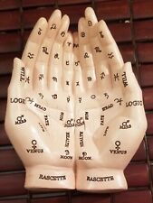 Vintage Palmistry Chart Hands Fortune Teller Palm Reading Trinket Dish 8