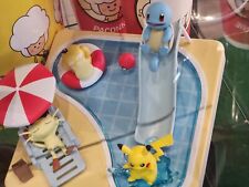 Pokemon CGV Official block water party figure set Pikachu Meowth Psyduck Squirtl picture