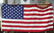 Huge BEST VALLEY FORGE FLAG 100% cotton bunting 9’ 6” x 5’ 50 sewn stars picture