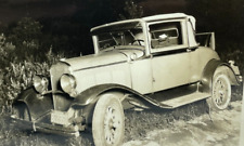 BR Large Photograph Cool Old Car Desoto? Roadside New Jersey 1930 picture