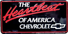 the Heartbeat of America Embossed Metal Auto Tag 6 X 12 picture