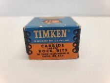 Vintage Antique Timken Roller Bearing Co. Cardboard Box Empty Rock Bits Carbide picture