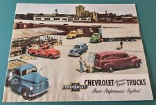 1952 Chevrolet 32-Page Full-Line Truck Brochure, All Models Shown in Full Color picture