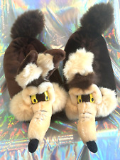 Vint Wile E. Coyote Slippers Size Large Adult Looney Tunes Warner Bros Mint 1998 picture