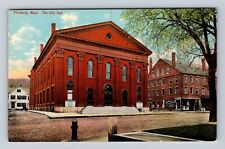Fitchburg MA-Massachusetts, The City Hall, Antique, Vintage Souvenir Postcard picture