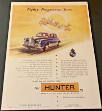 1955 Singer Hunter 75 - Vintage Original Color Print Ad / Wall Art - CLEAN picture