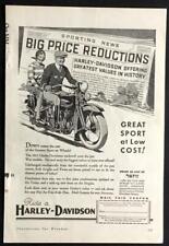 1933 Harley Davidson *Big Price Reduction* vintage AD picture
