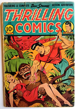 THRILLING COMICS #53 VG 4.0 BETTER PUB 1946 ALEX SCHOMBURG GREAT APE COVER picture
