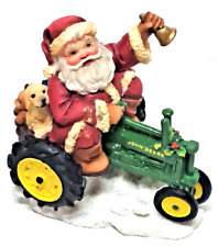 America's Favorites 1999 John Deere tractor Santa Claus Christmas figurine picture