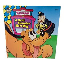 Disney's Toontown A Real, Genuine Hero Dog Children's Book 1995 Starring Pluto picture