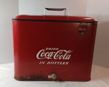Coca Cola Airline Cooler Vintage 1940s-1950s Progress Refrigerator Louisville KY picture