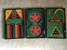 Lot of 3 Lindstrom Games~ Bank Shot, Lucky Strike,  Gold Star picture