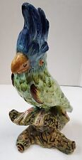 Vintage Porcelain Colorful Cockatoo Parrot Bird Figurine 10