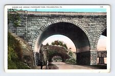 Girard Avenue Bridge Fairmount Park Philadelphia PA Vintage Postcard AF365 picture