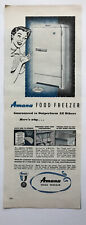 1953 Amana Food Freezer Vintage Print Ad Home Appliance Refrigerator picture