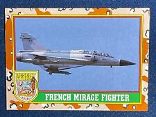 1991 TOPPS DESERT STORM #18 FRENCH MIRAGE F-1 FIGHTER (YELLOW DESERT STORM) picture