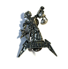 Vintage Metallica ...And Justice For All 3D Pewter Pin picture