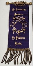 Rare Antique St. Stanislaus Sodalitat St Stephans Birche bronze Ribbon Pin Badge picture