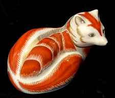 LTD ED. ROYAL CROWN DERBY ENGLISH BONE CHINA 2007 RED FOX PAPERWEIGHT picture
