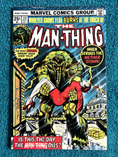 Man-Thing #22 vol. 1 Fine+ Marvel Bronze Age. Final Issue. picture